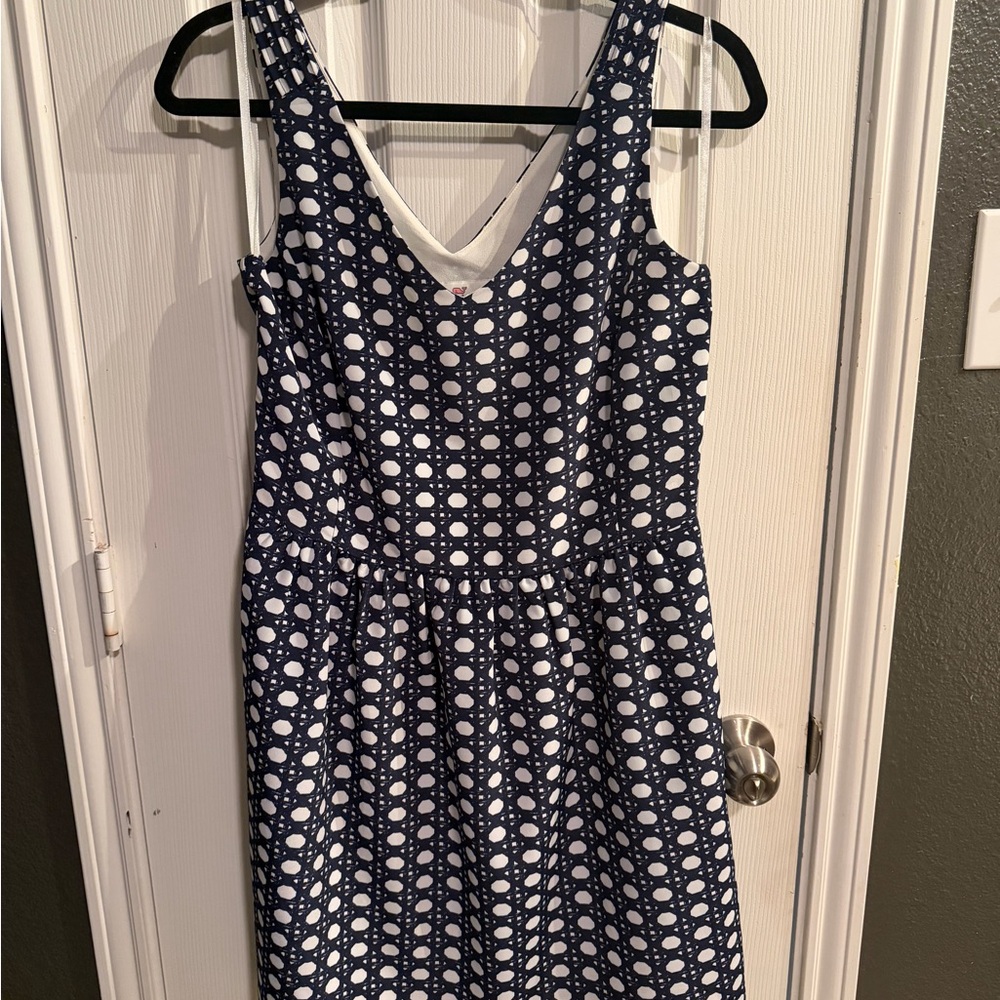 Vineyard Vines Navy &White Fit & Flare Dress